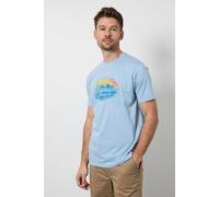 Debenhams Light Blue California Beach Printed T-Shirt blue