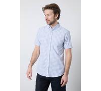 Debenhams Light Blue Classic Check Short Sleeve Shirt light blue
