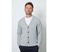 Debenhams Light Grey Premium Pure Cotton Cable Knitted Cardigan light grey