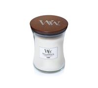WoodWick Medium Hourglass Scented Candle | Linen | with Crackling Wick | Burn Time: Up to 60 Hours