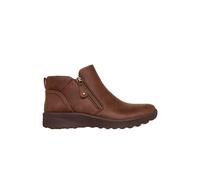Skechers Women's Lovely Vibe Fall in Bloom Ankle Boot, Chocolate Microleather, 7 UK
