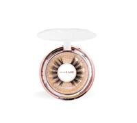 OH MY LASH Black Faux Mink False Strip Eyelashes in Rose Gold Reusable Lashes Case, Individual, Luxe