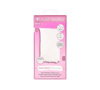 Brushworks Luxe White Satin Pillowcase - Luxuriously Soft Satin, Helps to Reduce Frizz and Sleep Creases, Cooling and Breathable for Restful Nights, With a Discreet Concealed Zip, Standard 50x75cm Fit