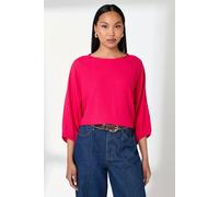 Debenhams Magenta Oversized Textured Jersey Top magenta 16