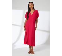 Debenhams Magenta Wrap Jersey Dress magenta 10