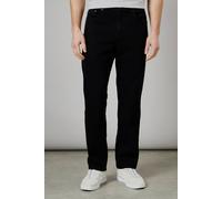 Debenhams Men's Black Premium Stretch Straight Fit Jeans | Size: 42R