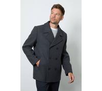 Debenhams Men's Charcoal Wool Blend Peacoat | Size: Small