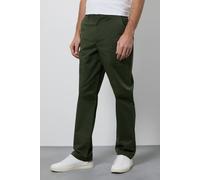 Maine Men's Dark Green Premium Chino Trousers | Size: 30R Maine Dark Green 30R