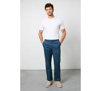 Debenhams Men's Denim Blue Premium Chino Trousers in Denim-Blue | Size: 40R