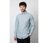 Debenhams Men's Green Oxford Long Sleeve Shirt | Size: Medium