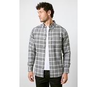 Maine Men's Grey Check Long Sleeve Shirt | Size: XL Maine Grey XL