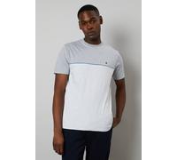 Debenhams Men's Grey Lewiston Colourblock T-shirt | Size: 3XL