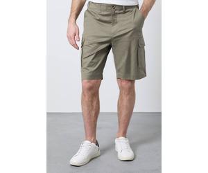 Debenhams Men's Khaki Cotton Cargo Short | Size: 36