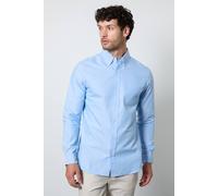 Maine Men's Light Blue Oxford Long Sleeve Shirt | Size: Large Maine Light Blue L