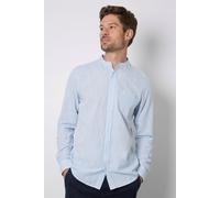 Debenhams Men's Light Blue Textured Grandad Long Sleeve Shirt | Size: XL