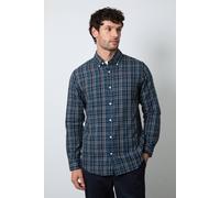 Debenhams Men's Navy Classic Check Long Sleeve Shirt | Size: 3XL