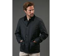 Debenhams Men's Navy Coated Cord Collar Walking Jacket | Size: 2XL