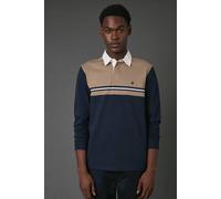 Debenhams Men's Navy Colour Block Rugby Shirt | Size: 2XL