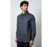 Debenhams Men's Navy Fade Print Long Sleeve Shirt | Size: Large