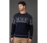 Debenhams Men's Navy Knitted Christmas Jumper | Size: XL