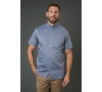 Debenhams Men's Navy Oxford Short Sleeve Shirt | Size: Medium