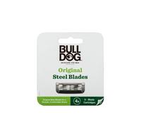 BULLDOG SKINCARE Original Steel Razor Blade Refills for Men, 4 Pack