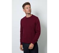 Debenhams Men's Premium Pure Cotton Crew Neck Jumper in Burgundy | Size: Large