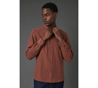 Debenhams Men's Red Brushed Flannel Long Sleeve Shirt | Size: 2XL