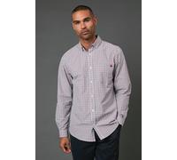 Debenhams Men's Red Heritage Check Long Sleeve Shirt | Size: Small