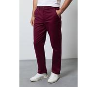 Debenhams Men's Wine Premium Chino Trousers | Size: 34S