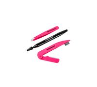 Tweezerman Mini Brow Rescue Kit, Includes Mini Slant Tweezer, Dual-Sided Folding Razor & Mini Angled Brow Brush (Set of 3)