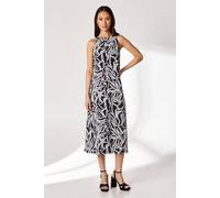 Debenhams Mono Geo Mesh Halterneck Midi Dress mono 12