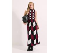 Principles Women's Mono Geo Neck Trim Knitted Dress | Size: Large Principles Mono L