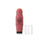 Rimmel Multi Tasker Blush'N'Brush, Dual-Ended Blush Stick with Built-in Brush, Cream-to-Powder Formula for a Smooth, Weightless Finish, Coral Dust, 8g