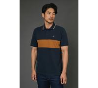 Debenhams Navy Chest Detail Pique Polo Shirt navy