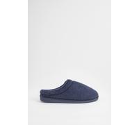 Debenhams Navy Faux Fur Lined Mule Slippers navy 12
