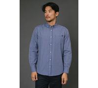 Debenhams Navy Sawyer Check Long Sleeve Shirt navy