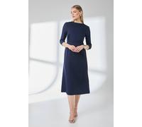 Debenhams Navy Seam Detail Midi Dress navy 14