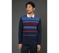 Debenhams Navy Stripe Rugby Shirt navy XL