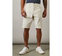 Debenhams Off White Cotton Casual Shorts off white 44