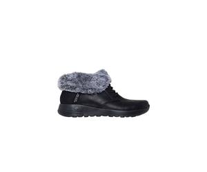 Debenhams On-The-Go Joy Slip-Ins Perform Tex Chugga Boot W/ Faux Fur & Bungee Laces Black black
