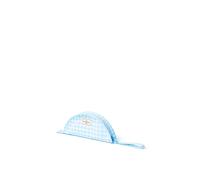 Debenhams Parachute Lunar Flat Lay Makeup Pouch - Baby Blue Gingham multi