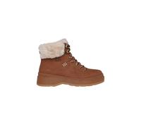 Park City Cozy Fashion Hiker Lace Up Wedge Boot With Memory Foam Chestnut Duraleather Faux Fur Skechers Brown 5