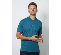 Debenhams Men's Petrol Textured Polo Shirt | Size: XL