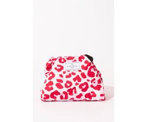 Debenhams Pink Leopard Open Flat Makeup Bag multi One Size