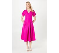 Debenhams Pink Pleat Detail Midi Dress pink 12