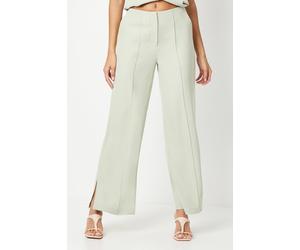 Debenhams Pintuck Front Straight Leg Trouser With Split In Sage sage 20