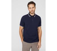 Maine Pique Tipped Polo Shirt, L, Navy