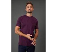 Debenhams Plum Short Sleeve T-Shirt With Pocket plum XXL