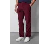 Maine Men's Premium Corduroy Chino Trousers in Burgundy | Size: 36R Maine Burgundy 36R